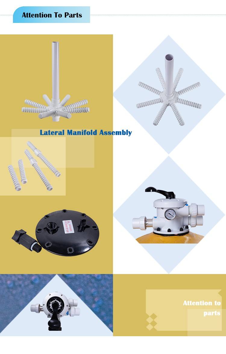 Filtre &agrave; sable mont&eacute; sur le dessus