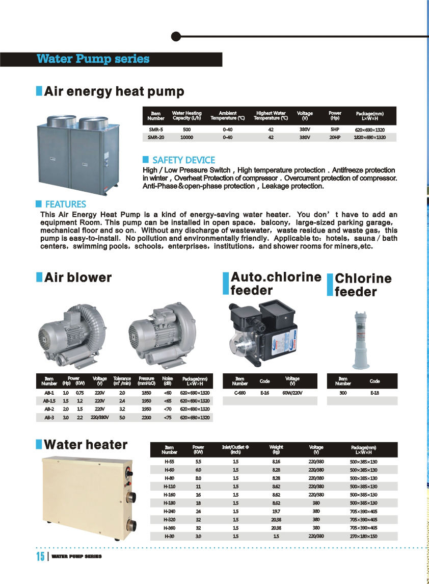 Pompe &agrave; eau invers&eacute;e