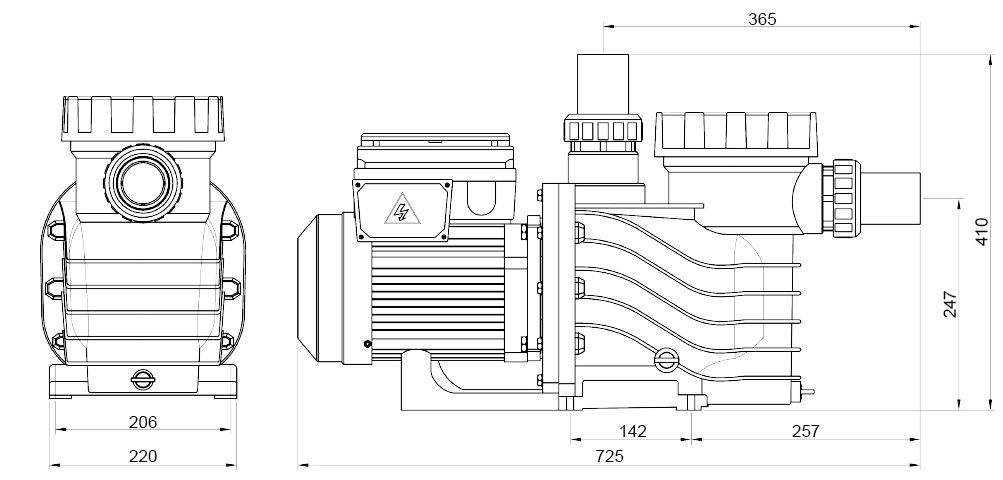 Pompe &agrave; eau variable 