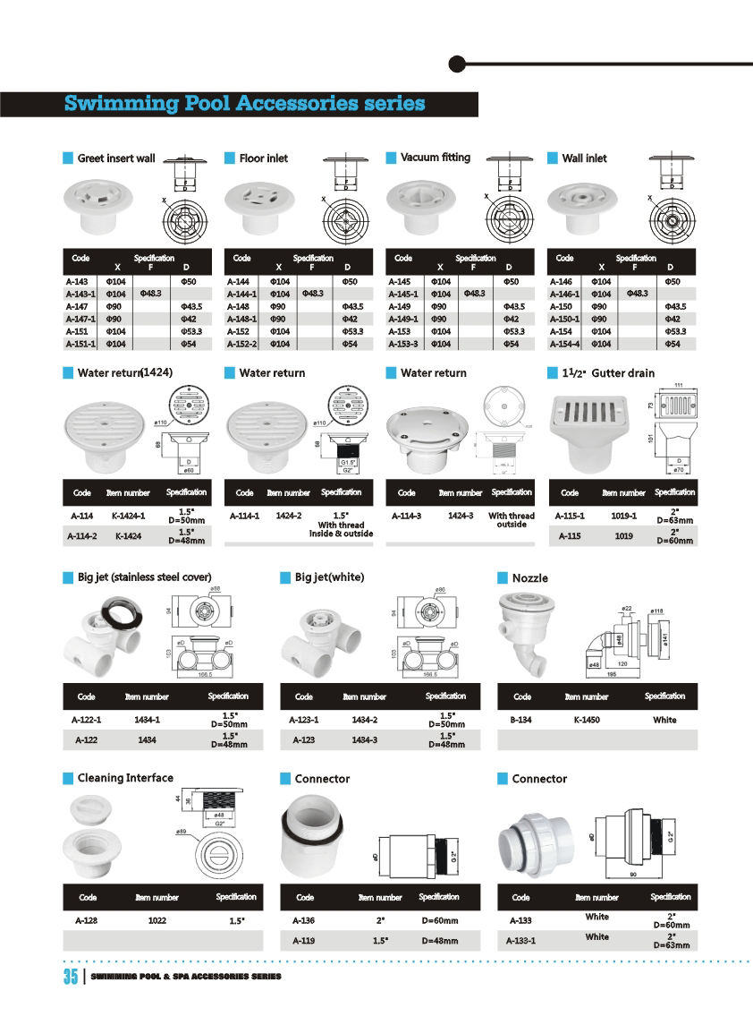 تجهيزات حمامات السباحة الأكثر مبيعًا